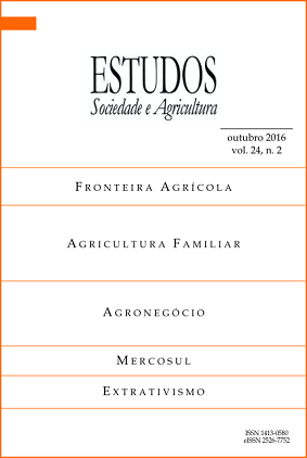 					View Vol. 24 No. 2: Estudos Sociedade e Agricultura (outubro de 2016 a janeiro de 2017)
				